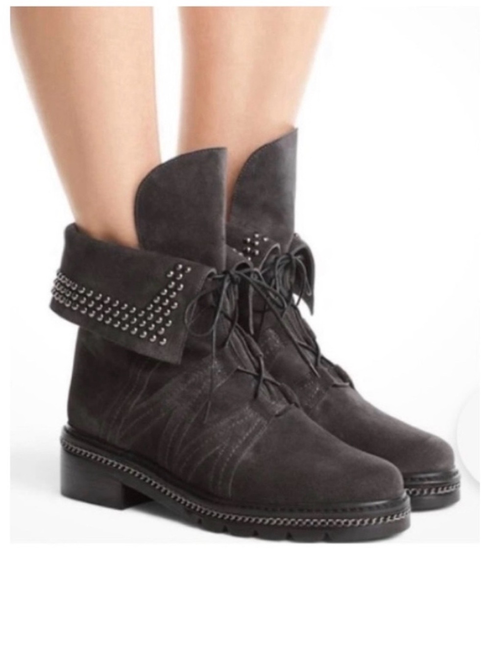 Stuart Weitzman Yadastud Suede Ankle Boot